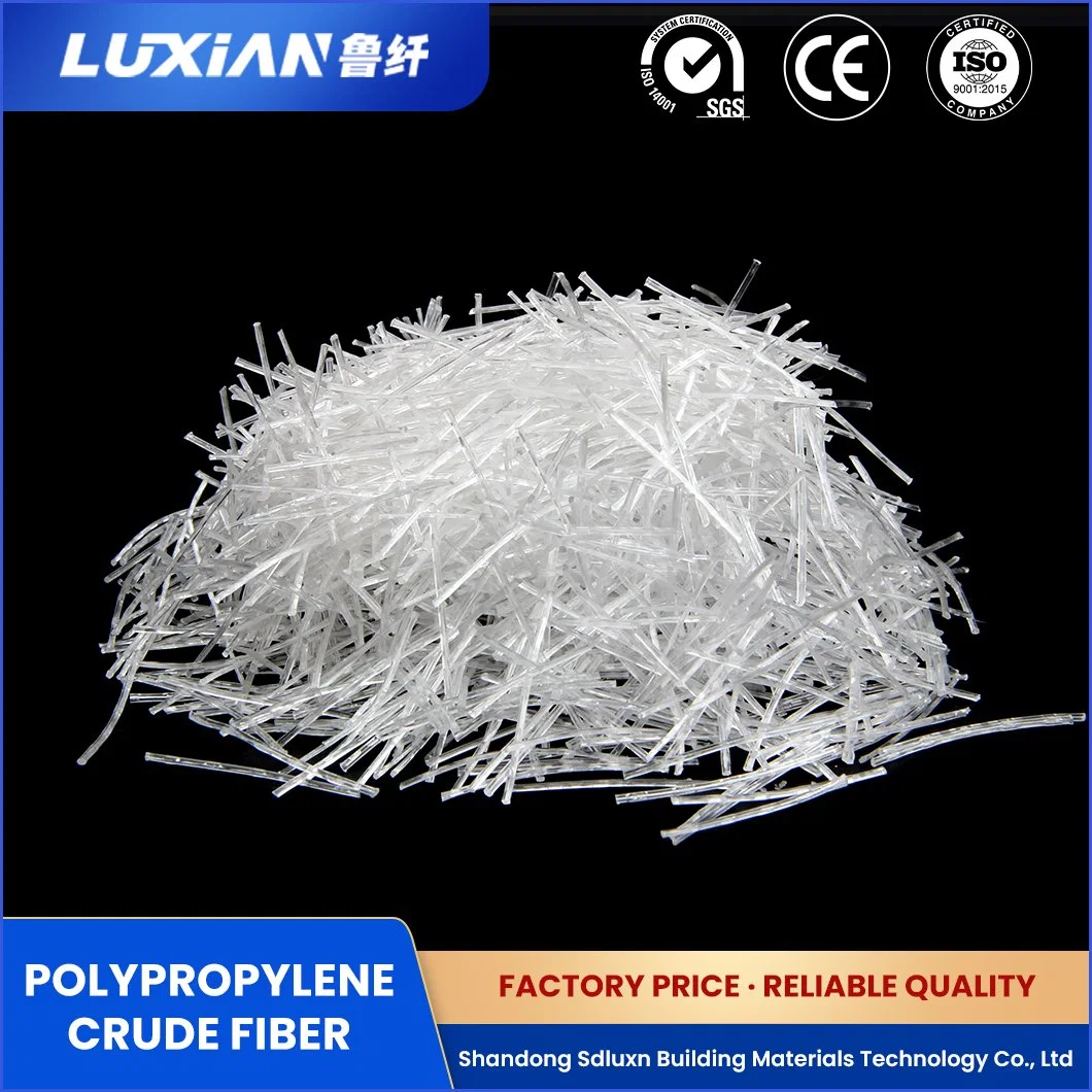 Sdluxn Engineering Ceramic Fiber Free Sample Reinforced PP Crude Fiber China Preservative Polypropylene Polymer Fiber Factory for Airport Runways