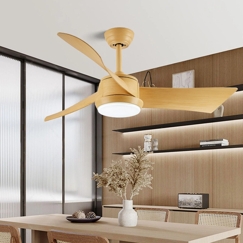 Weiß Sperrholz 3 Blades Deckenventilator mit Licht