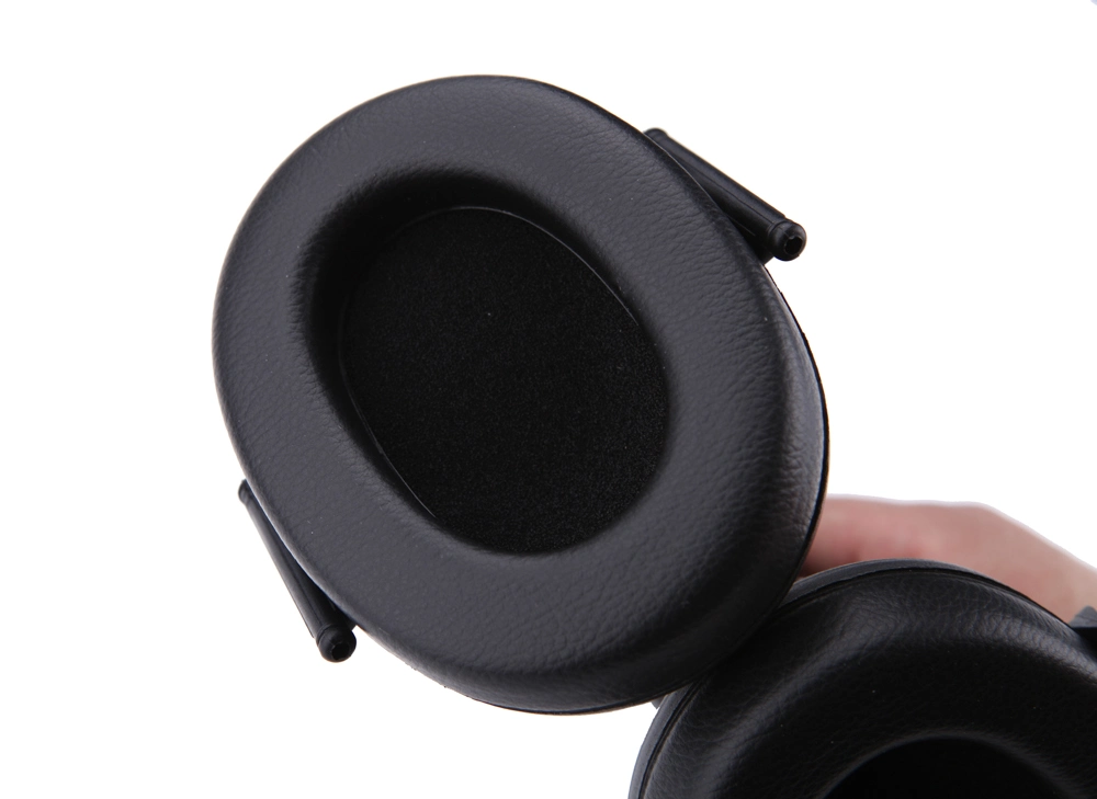 High Density Sponge Black Cap High Strength Black ABS Shell Earmuff for Noise Proof