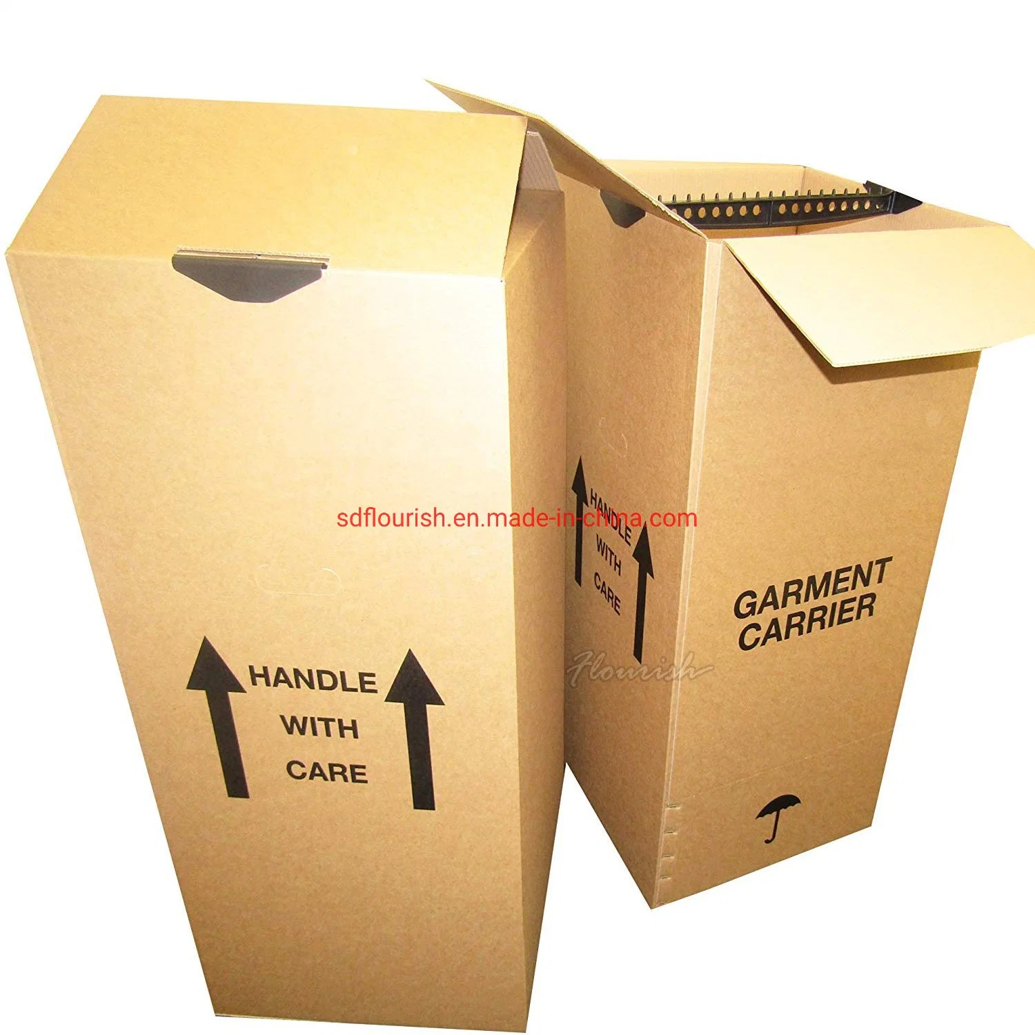 Rectangular Corrugated Paper Electronics Lamp Packaging Box