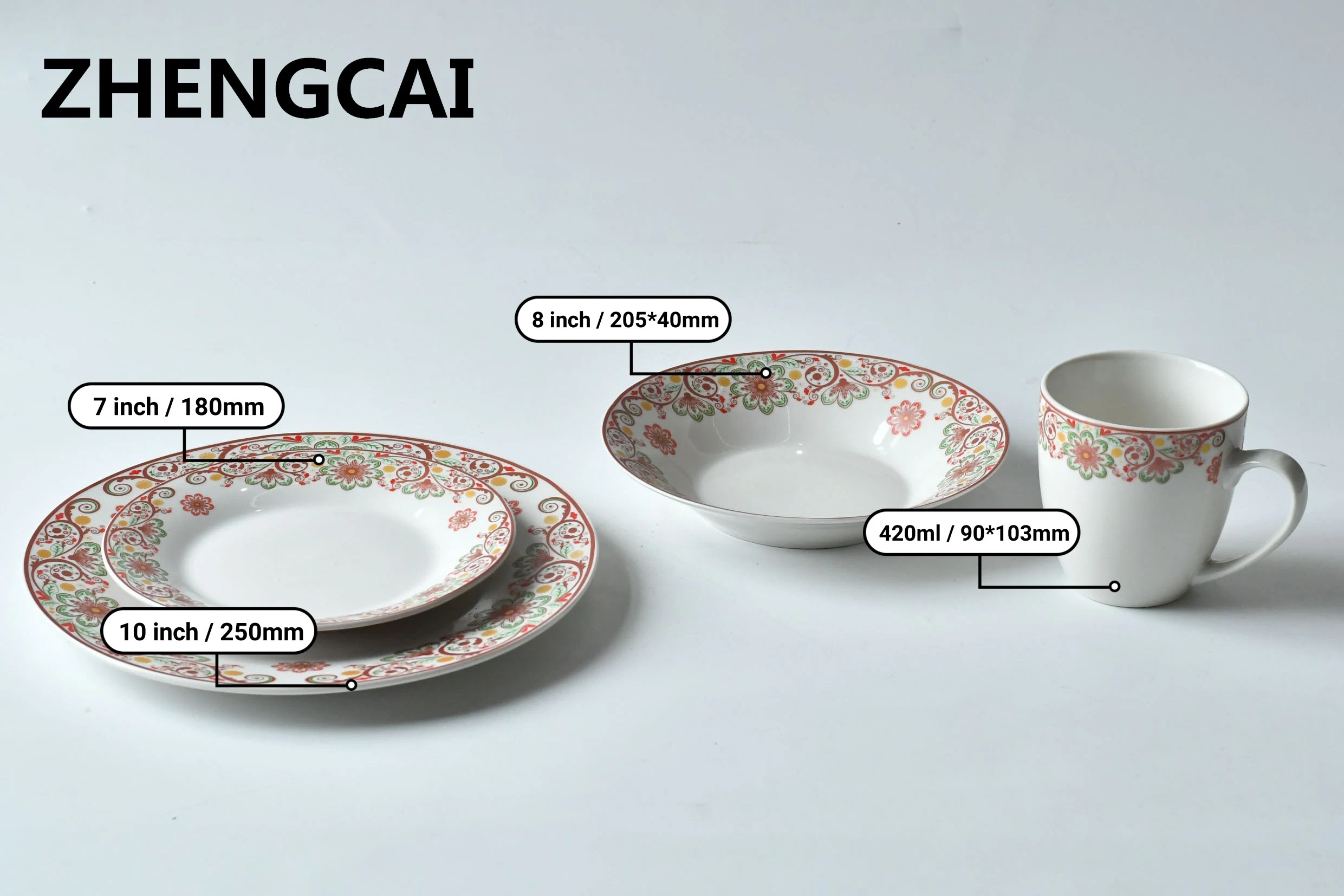 Wholesale/Supplier European OEM/ODM Ceramic Tableware Dinner Set