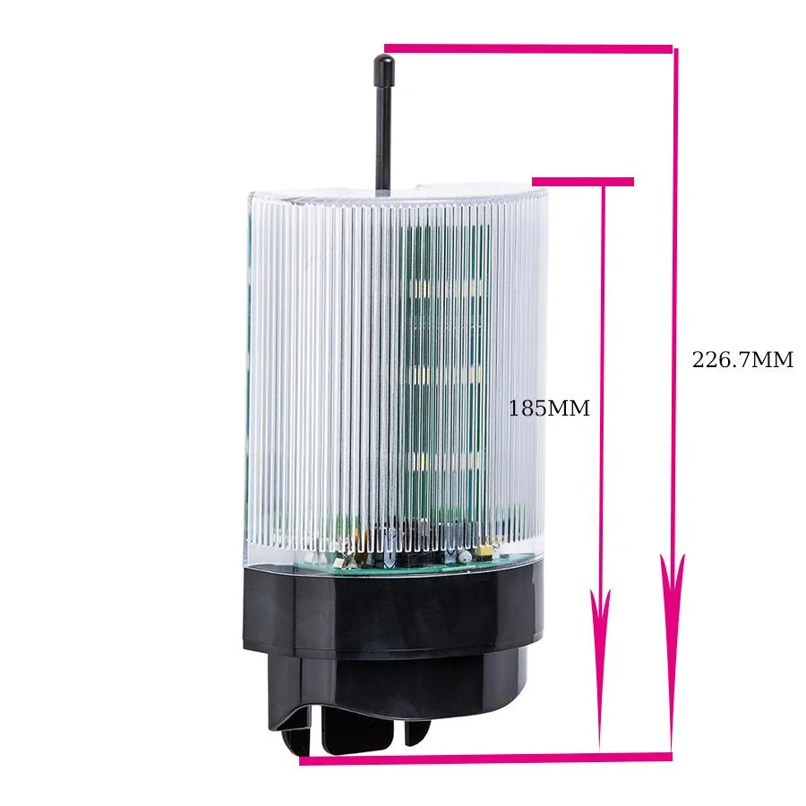 Luz de alarma de seguridad de puerta de garaje automática 12-256V