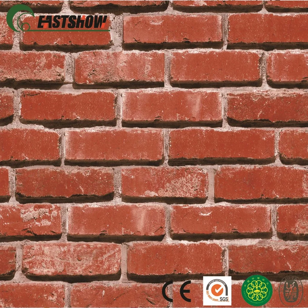 High quality/High cost performance  Modern 3D Brick Pattern PVC Wall Paper