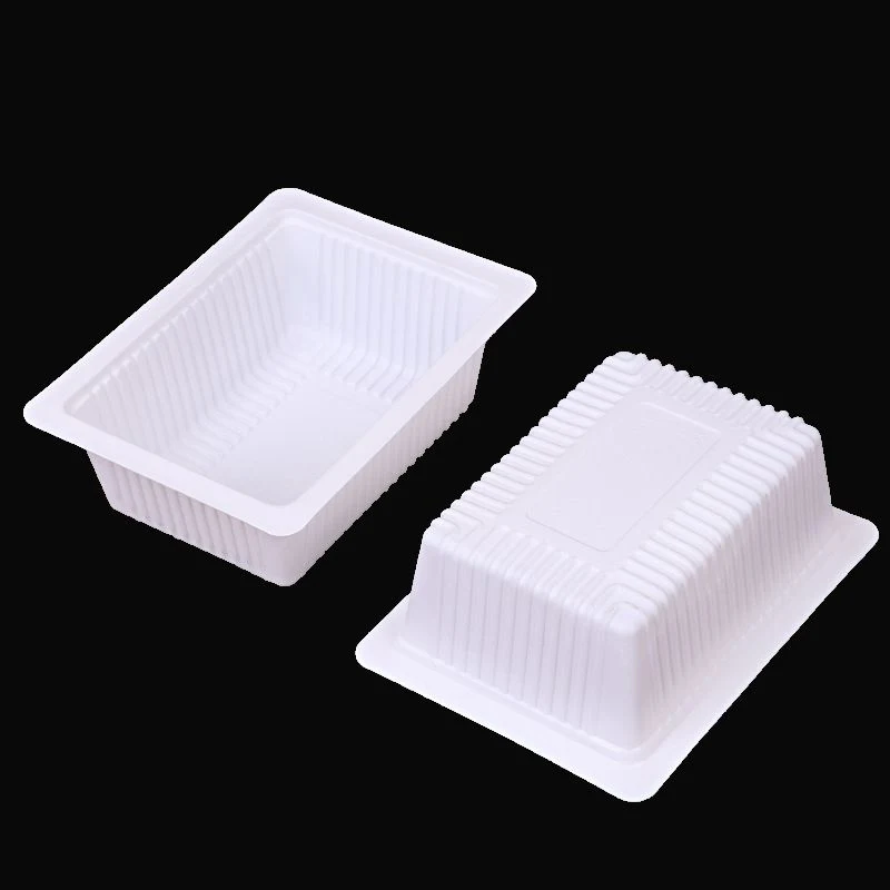 Custom White/Clear PP Plastic Tofu Tray, Tofu/Food Packing Tray