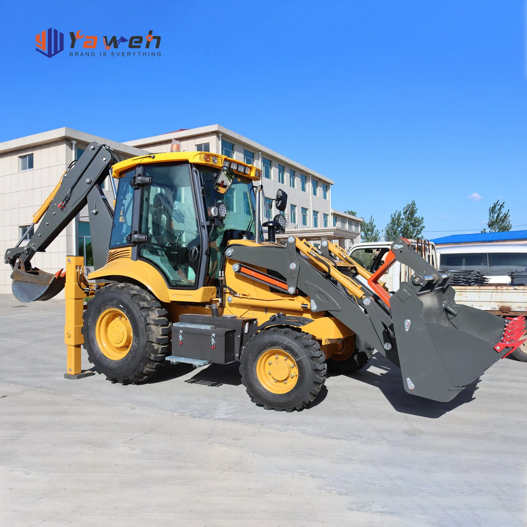 Yaweh 3cx Engineering & Construction Machinery 1 Ton New Mini Small Cheap Compactors Machine Excavator Mini Backhoe Loader