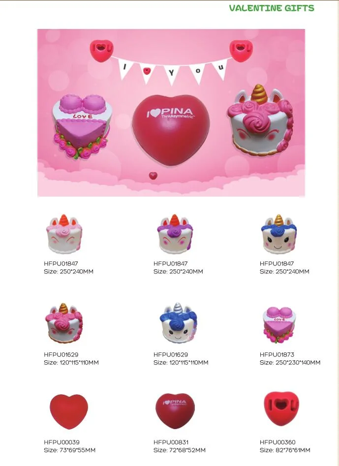 Red Heart Shape PU Foam Stress Toy Promotional Stress Balls Artificial Toys 2023 Novelty Gifts Toys for Adults and Children