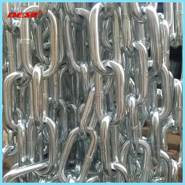 Welded DIN764 Standard Galvanized Iron Medium Link Chain