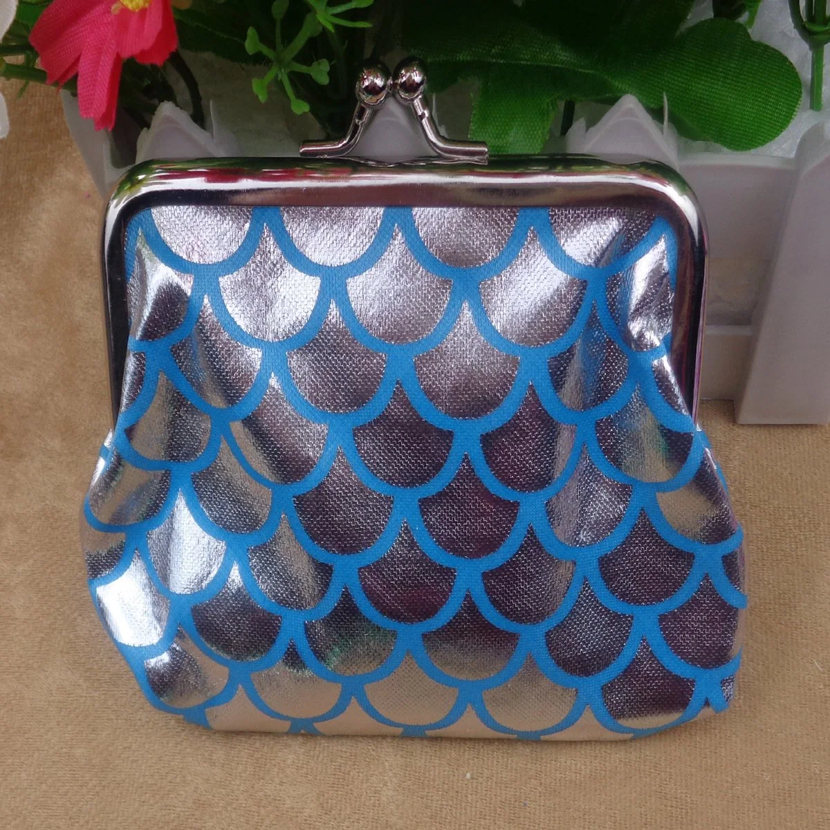 Fish Scale Wallet Bank Card Gift Bag Key Bag