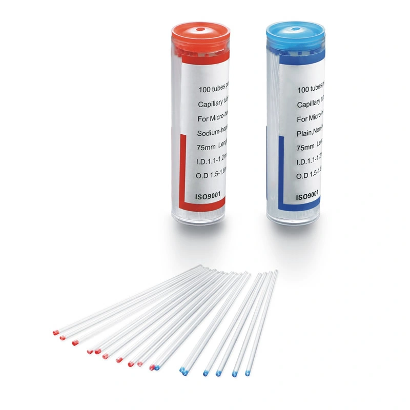 Capillary Blood Collection Tube for Micro Hematocrit Plain or Heparin