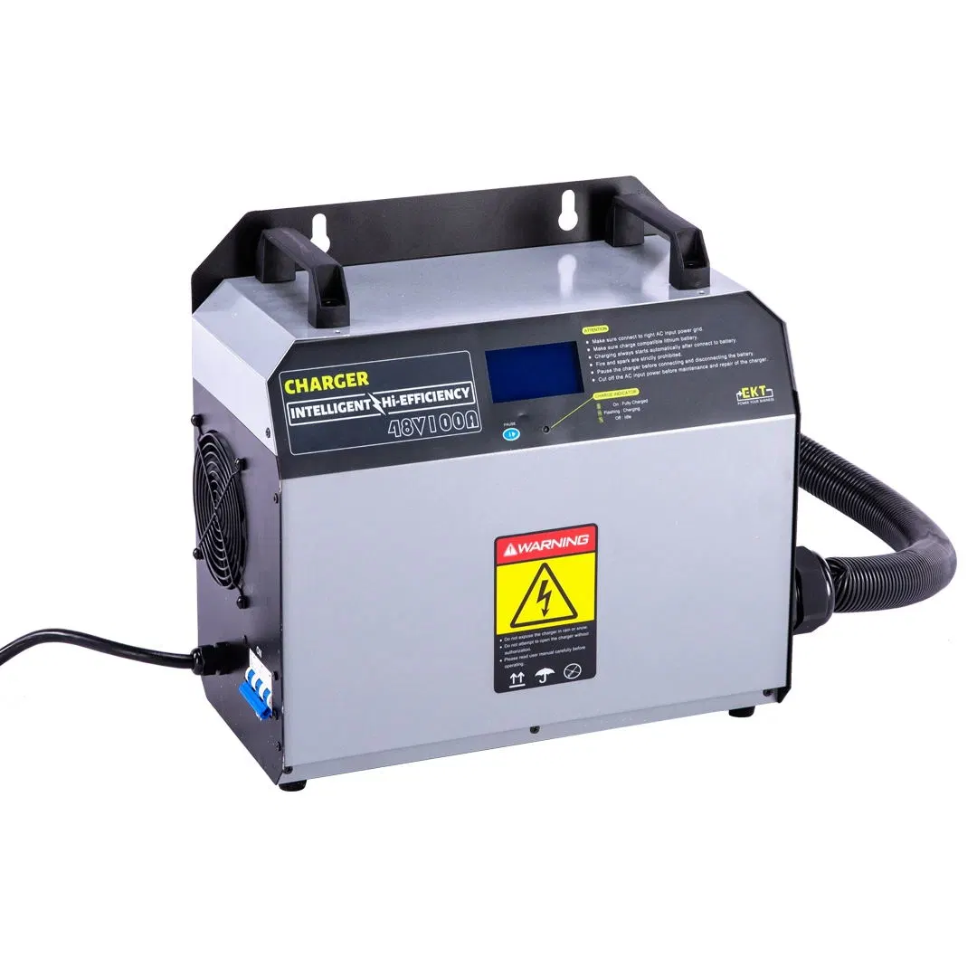 Fast Charger Lithium/Lead Acid Battery 48V 100A for Various Motor Industrial Vehicles Brands