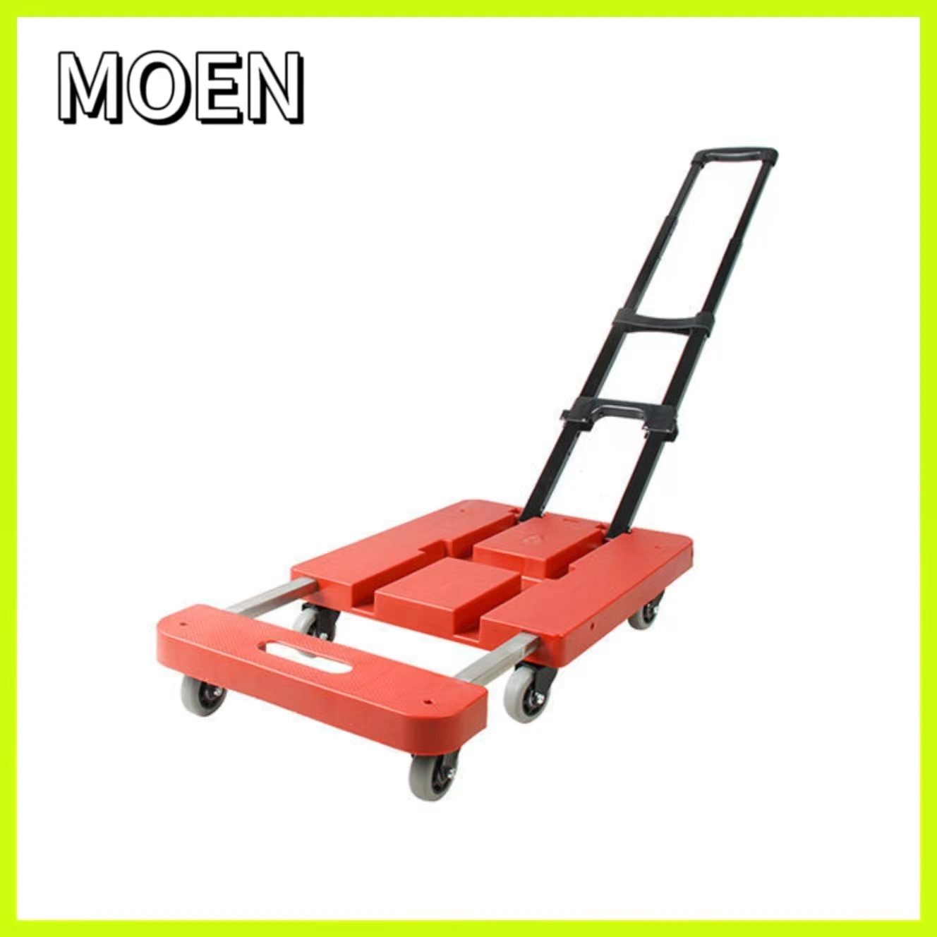 Faltbox Hand Truck 6 Rad Trolly Metall Gepäck Wagen