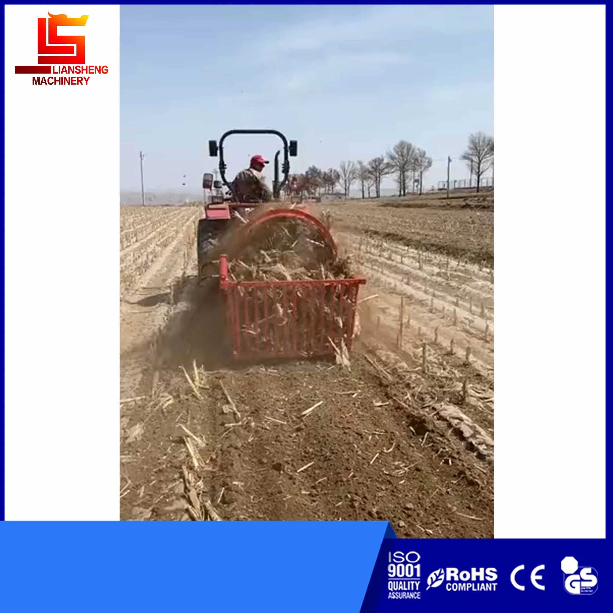 Cotton/ Corn Large Root Plant Stubble Pick up Machine, Excavating and Collecting Machine