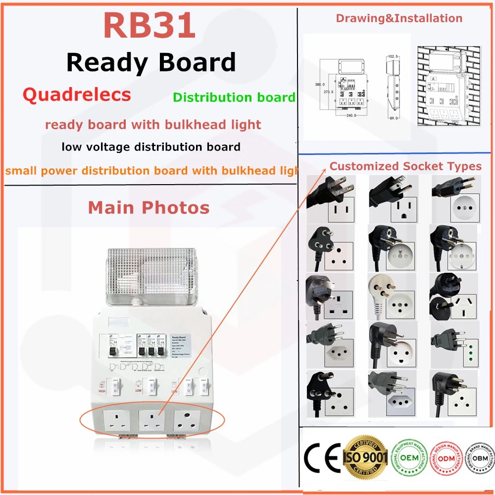 Ready Board Power Supply with USB Port with Bulkhead LED Light