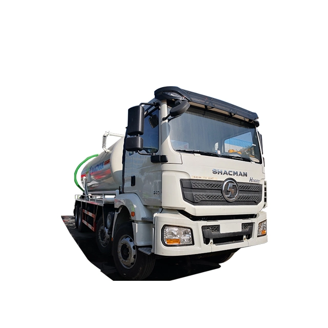 345HP 6*4 Shacman Foton Dongfeng HOWO 18tons Sludge Disposal Fecal Vacuum Sewer Cleaner Septic Waste Water High Pressure Jetter Tank Sewage Drainage Truck