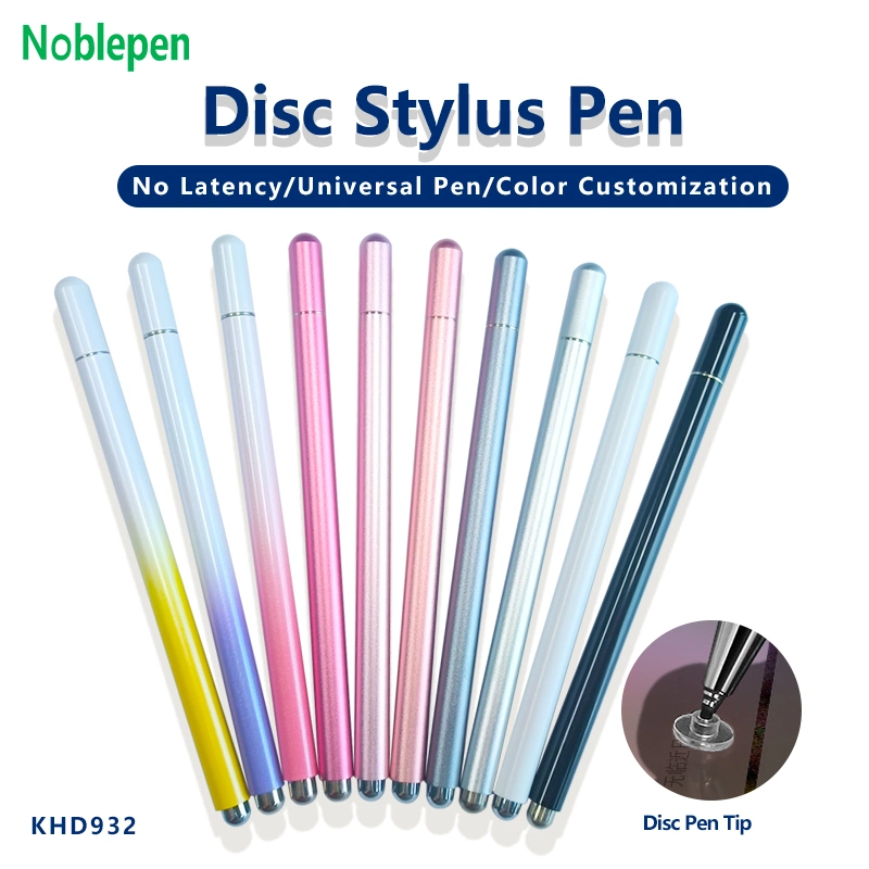 Factory Wholesale Metal Tablet PC Rubber Tip Stylus Pen, Custom Pens with Stylus Stylet