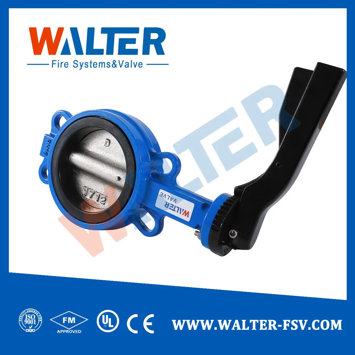 Cast Iron Install on Pipeline Directly Wafer Butterfly Valves