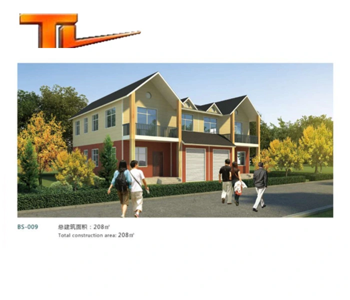 Thermal Insulation Prefabricated House Light Steel Structure Villa Steel Building