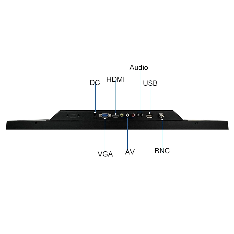 1920*1080 de 21,5 pulgadas VGA AV HDMI no BNC de la pantalla táctil TFT de caja de metal incrustado Open Frame Monitor LCD industriales OEM ODM.