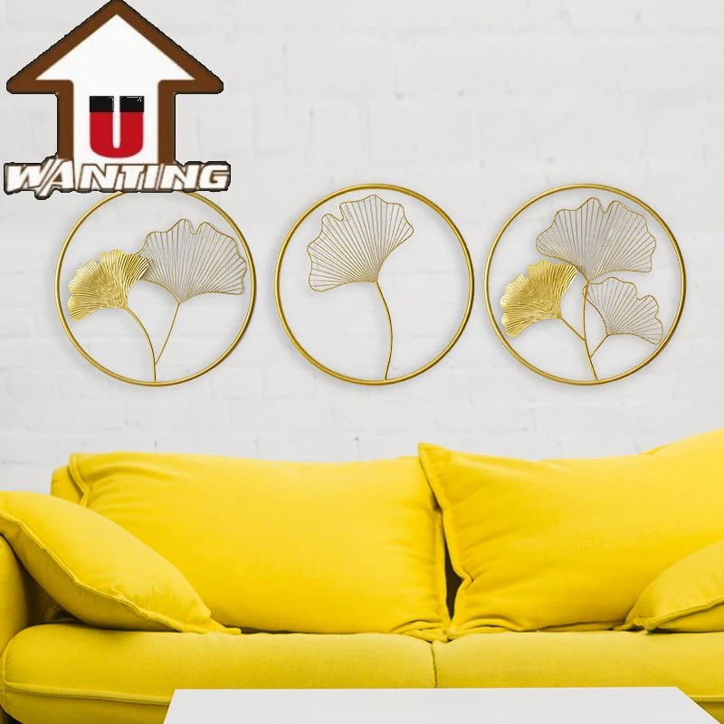 Wall Decor Ginkgo Leaf Handmade Decoration for Living Room Interior Unique Gift