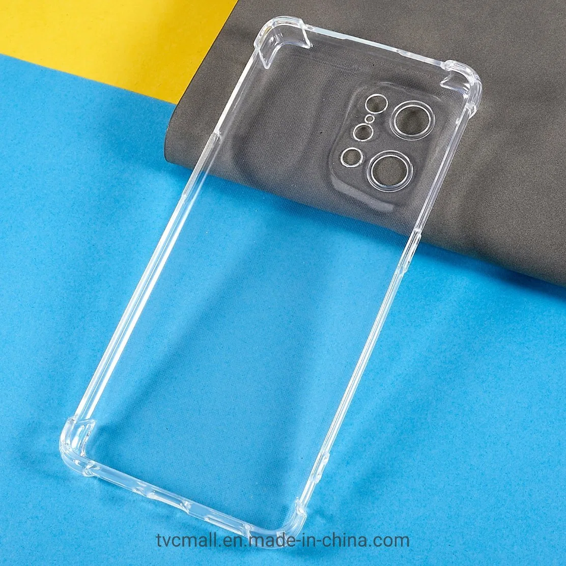 Für Oppo Find X5 Crystal Clear TPU Case 1,5mm verstärkt Telefonabdeckung Mit Abfallsicherer Ecke