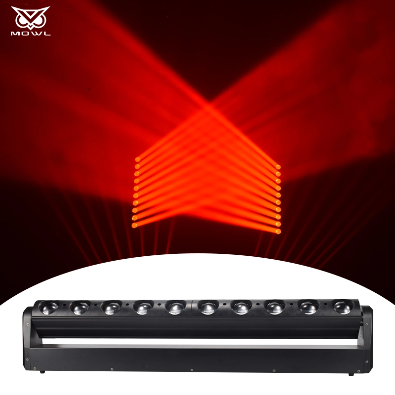 Stage Disco Lights 10X40W 10 Augen 10*40W RGBW LED-Strahl Moving Head Light für die Night Club Bar