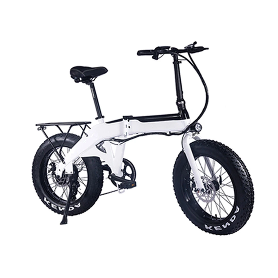China Factoy Supply Folded Bicycle Snow Electric Bike 20 Fat Tire Electric Bike
