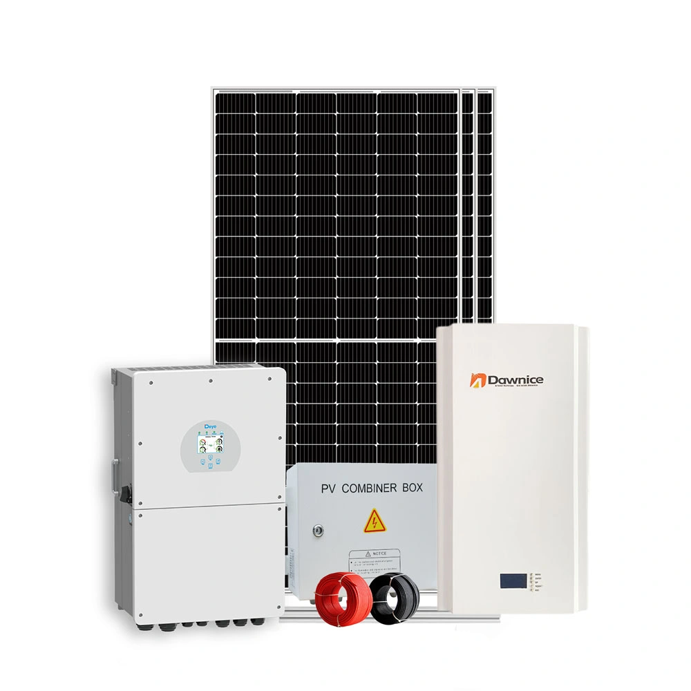 50kw 100kVA Ongrid completo Sistema de Energia Solar Kit inicial de 10 kw Sistema de Energia Solar conjunto híbrido completo com bateria de lítio