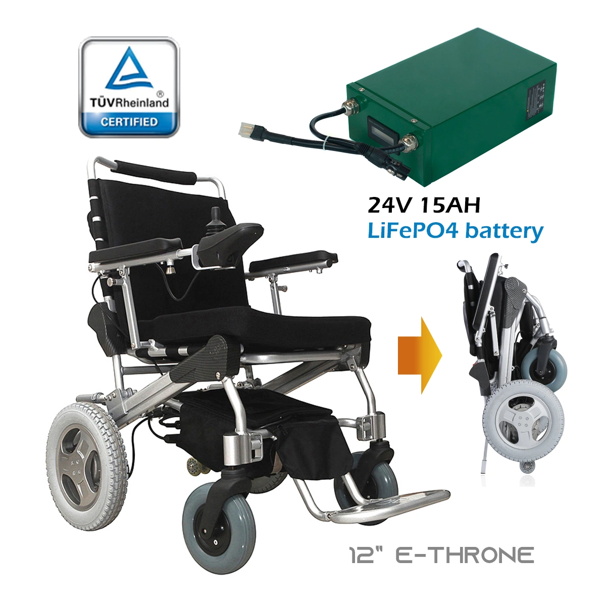 Motorized Folding Mobility Scooter Electric Wheelchair CE Approved