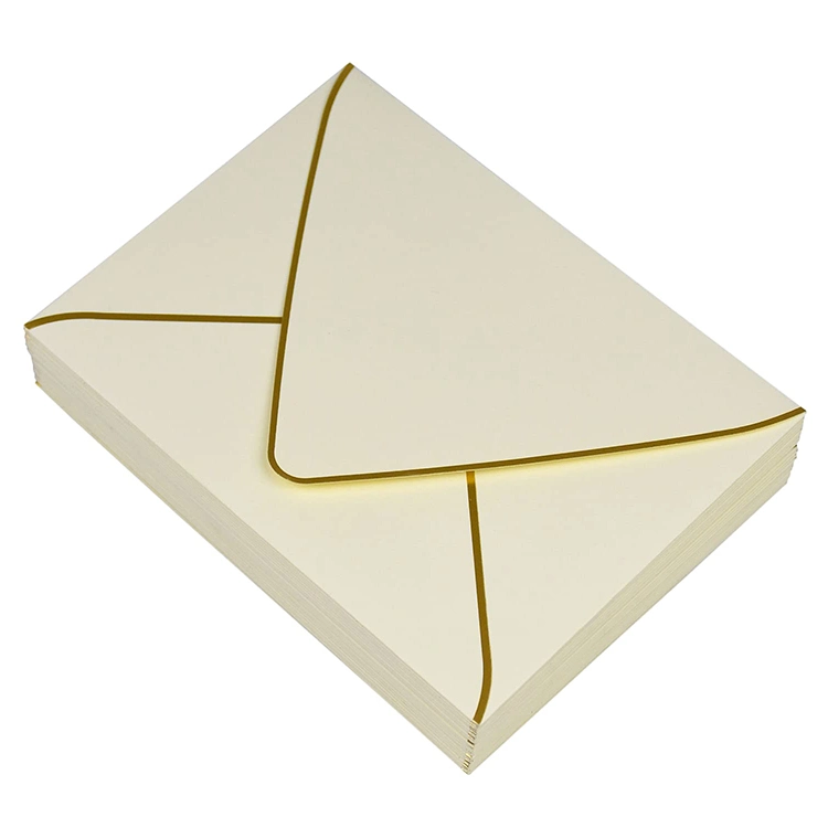 Sobre de papel biodegradable personalizado sobre de papel de perla para invitación de boda