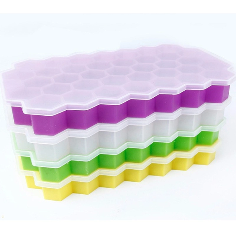 Silicone Silica Gel BPA Free 37 Honeycomb Ice Cube Molds