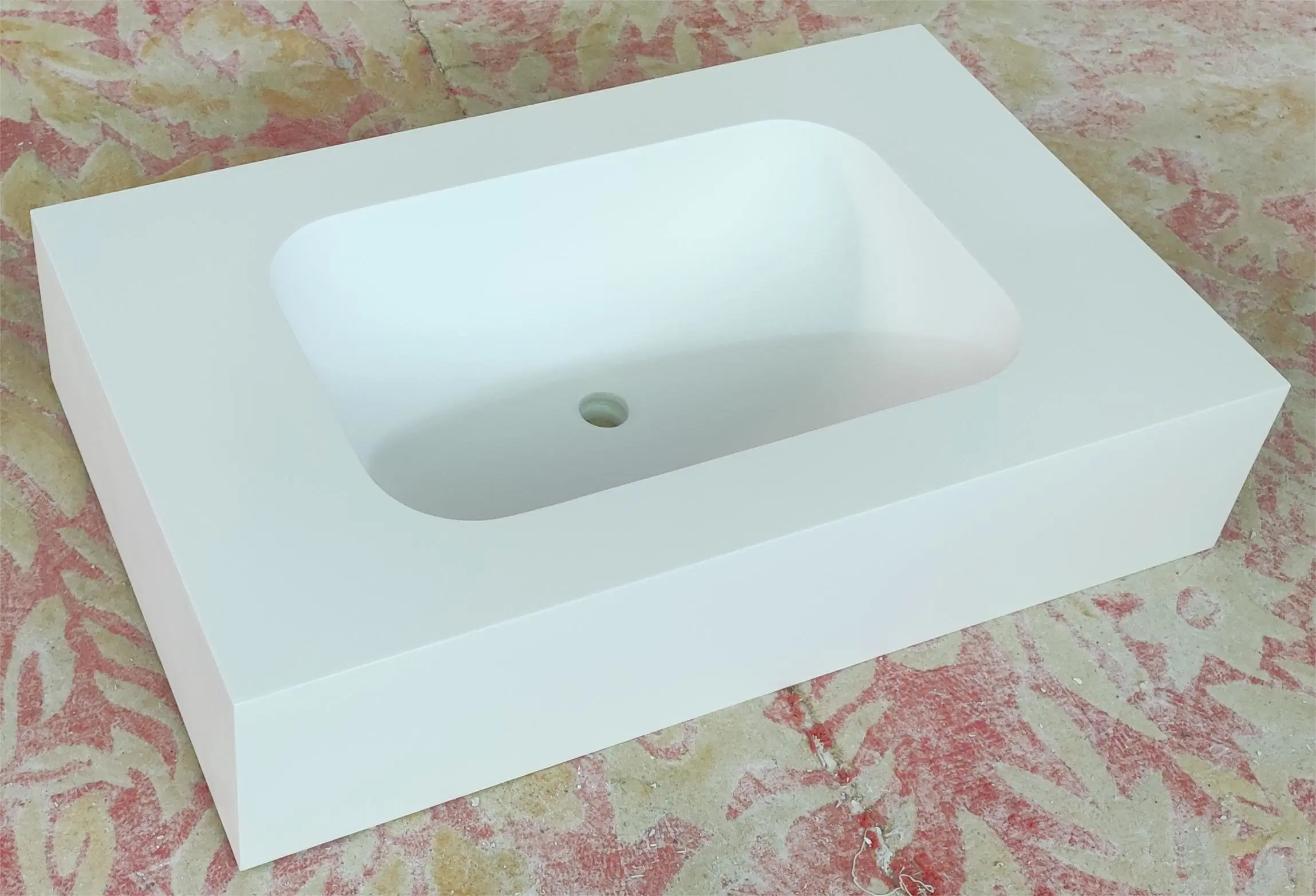 Modern Design Solid Surface Wall Hung Lavabo Wash Basin