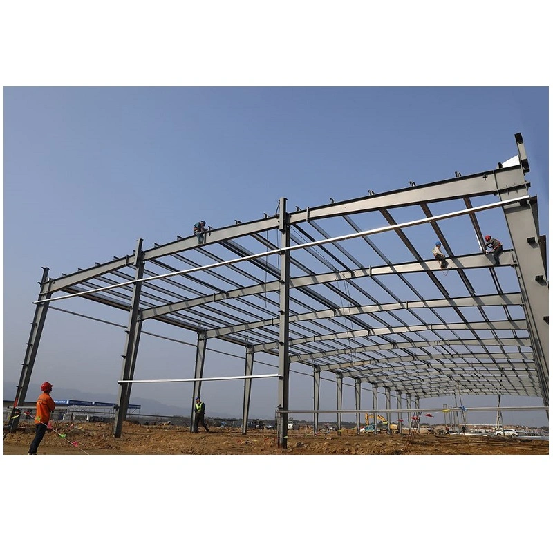 Steel Structure Building Prefabricated Light Steel Structure Warehouse Workshop and Retaining Wall