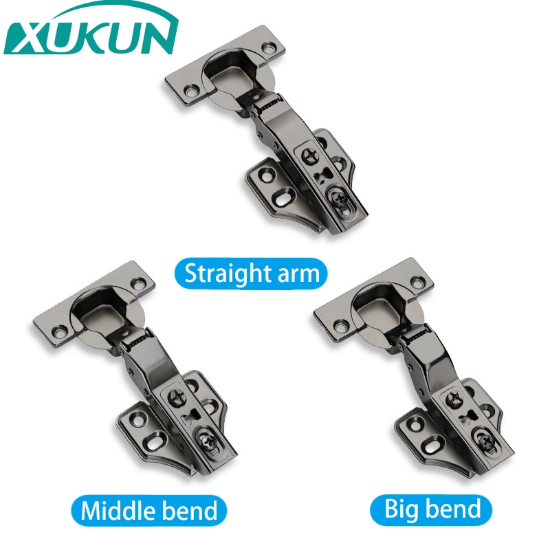 C80-2 Concealed Frameless Cabinet Door Hinges Hydraulic for Wardrobe Cabinet Doors Buffer Three-Dimensional Adjustable Installation