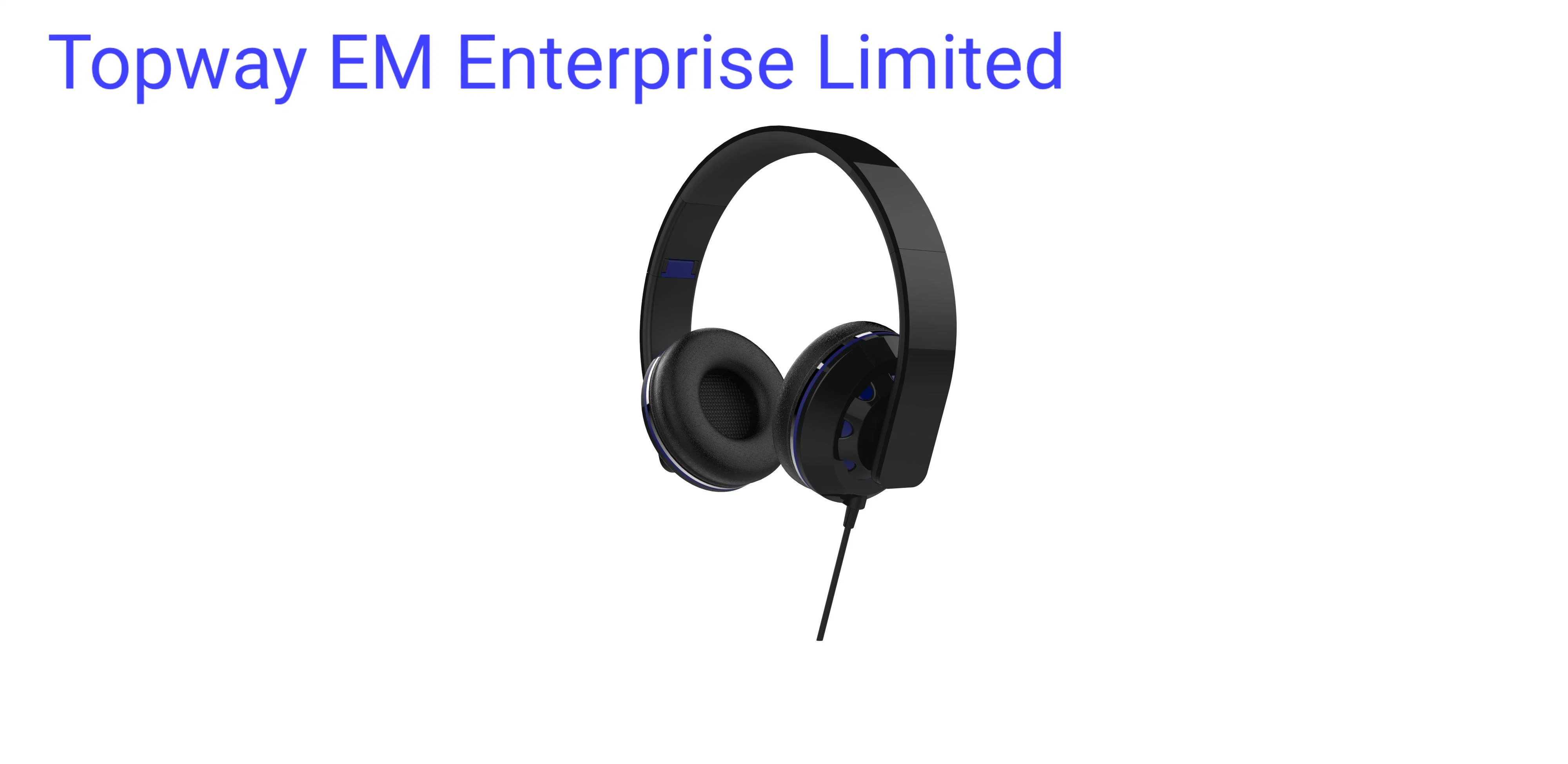 Wired on Ear Stereo Headphone Stretchable Headband Headphone 16p03