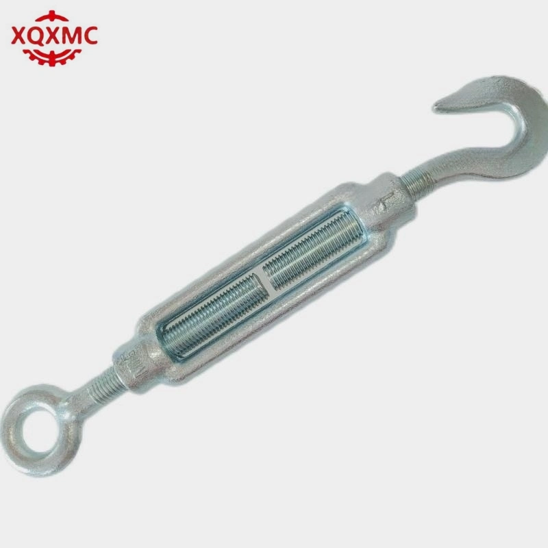 DIN1480 Type Galvanized Carbon Steel Turnbuckle with Hook&Eye