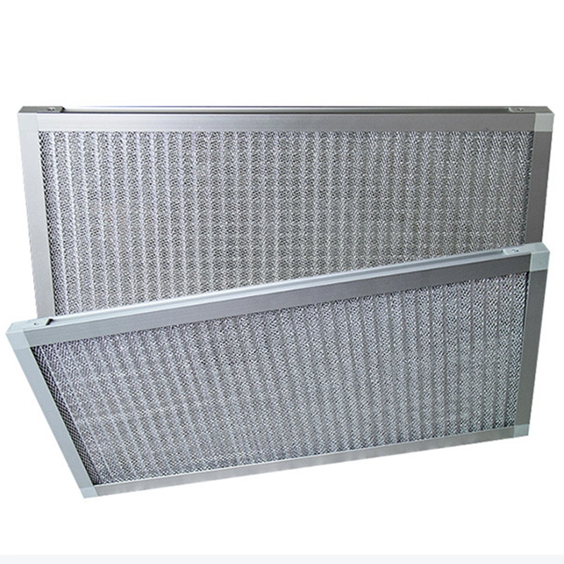 Customized Metal Wave Aluminum Mesh Primary Filter