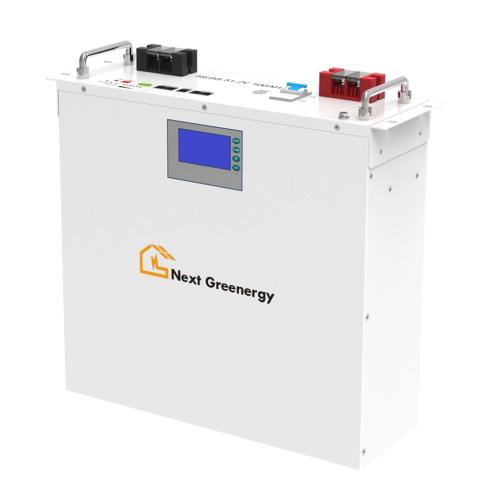 Système d'énergie solaire avec batterie au lithium de pâte à frire 51.2V 100Ah batterie LiFePO4 murale