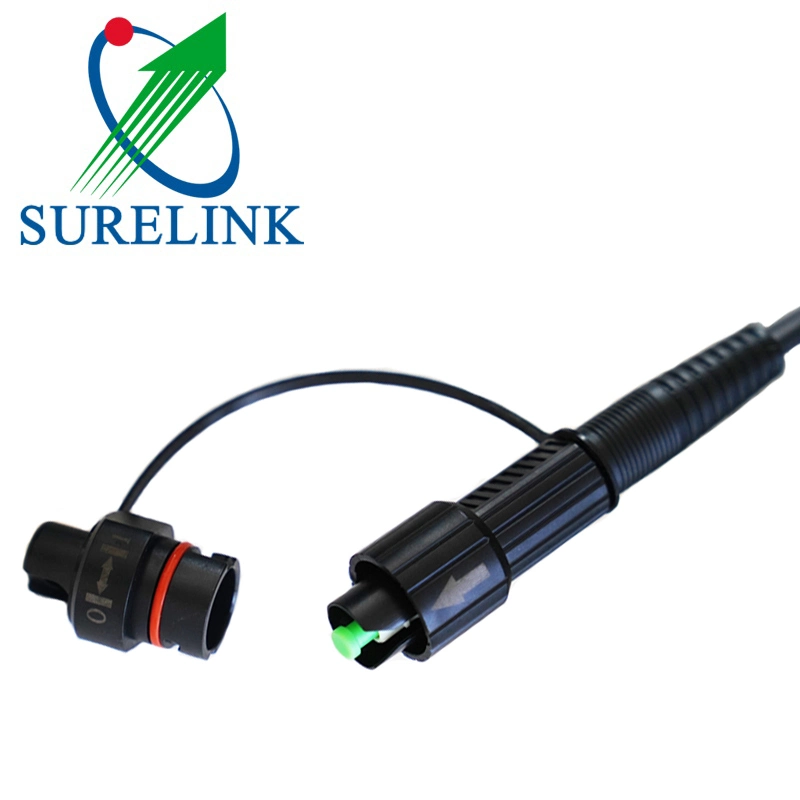 Surelink piscina 1core 2core fiber optic patch cord com LC/SC/ST/FC Ficha queda de fibras patch cord