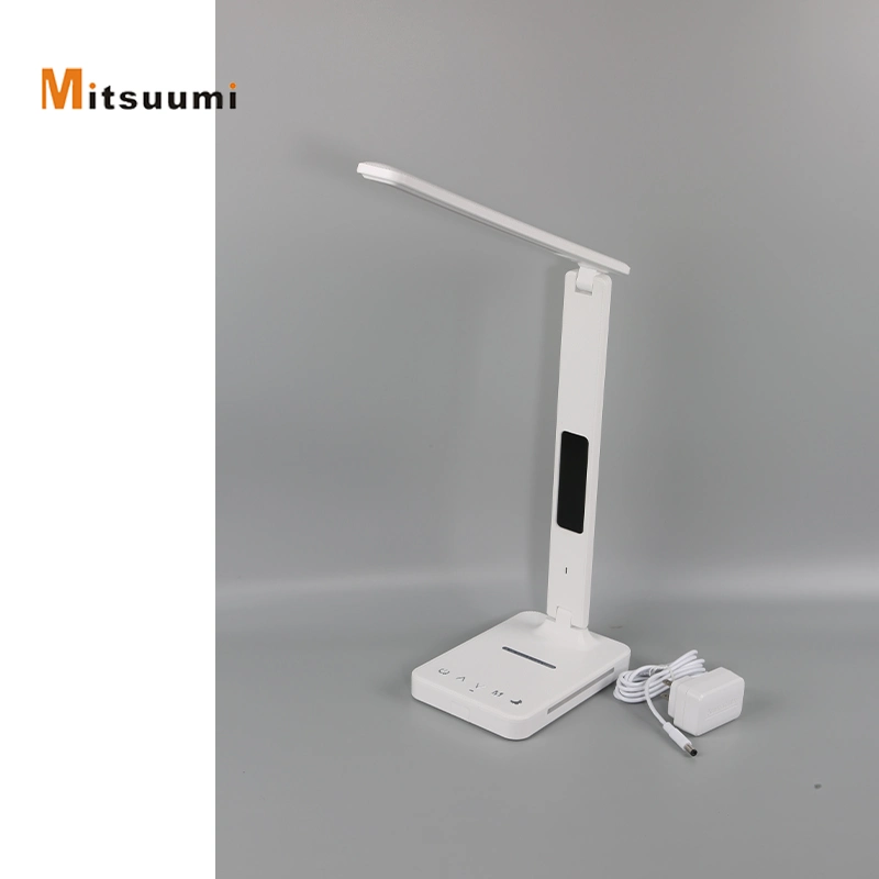 Hot Sale LCD Display Wireless Charge LED Table Lamp with Night Light