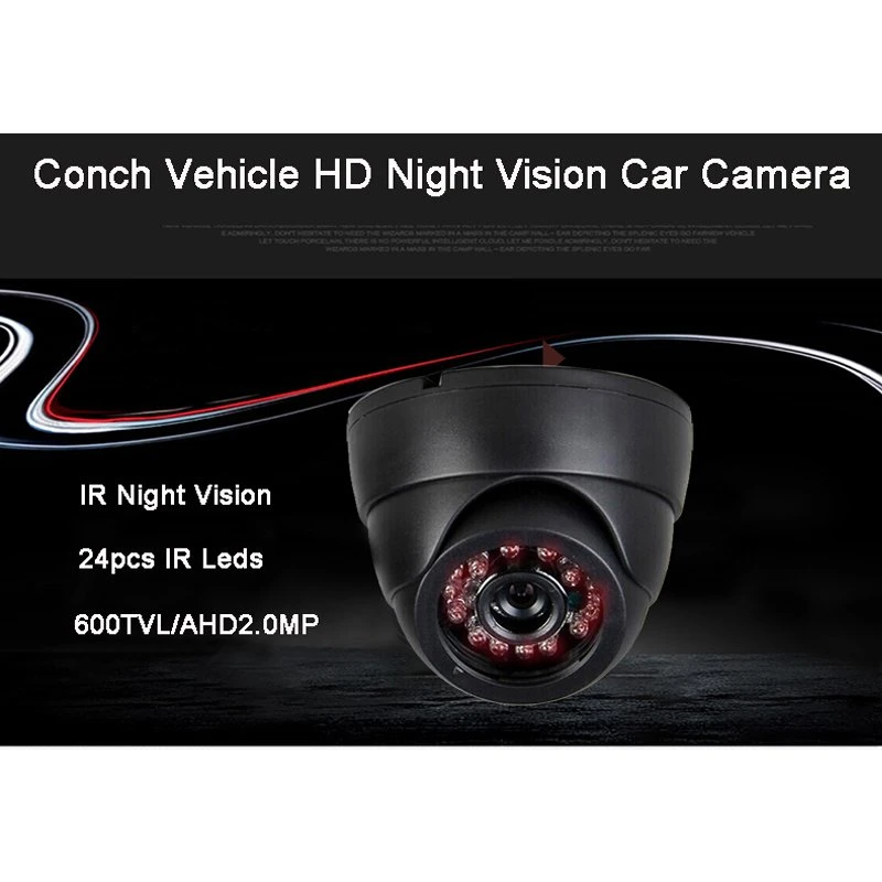 Wardmay CCD 600tvl 20m IR noite visão interior veículo CCTV Câmara