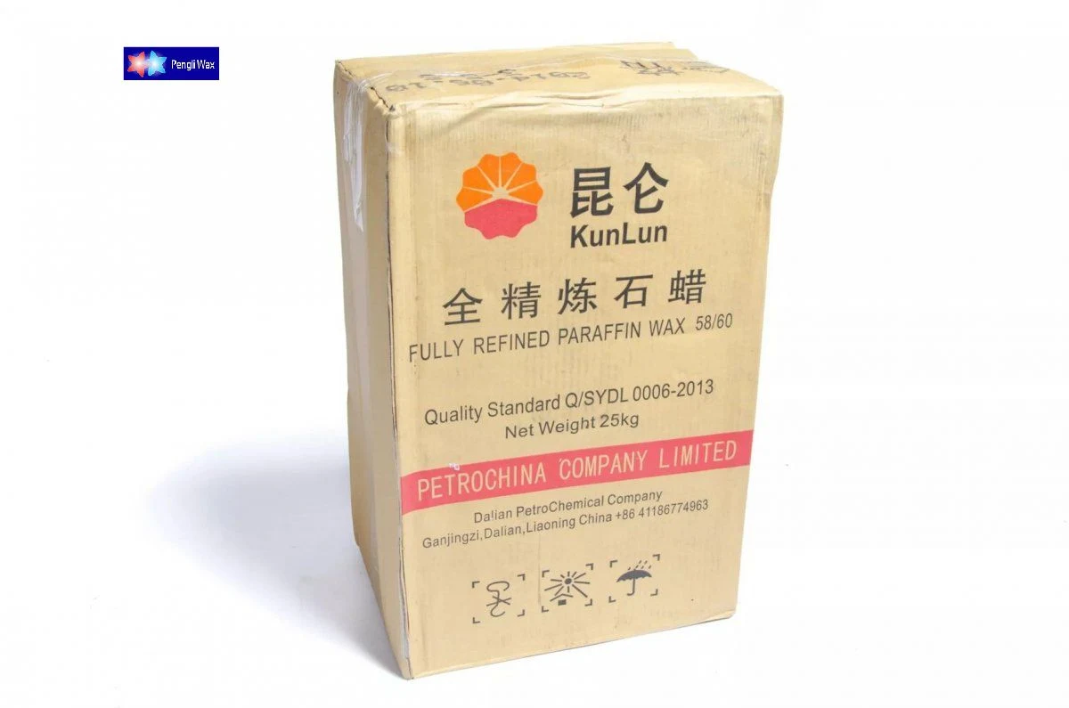 China Kunlun Dalian Fully 64/66 Germany Semi Refined Paraffin Wax