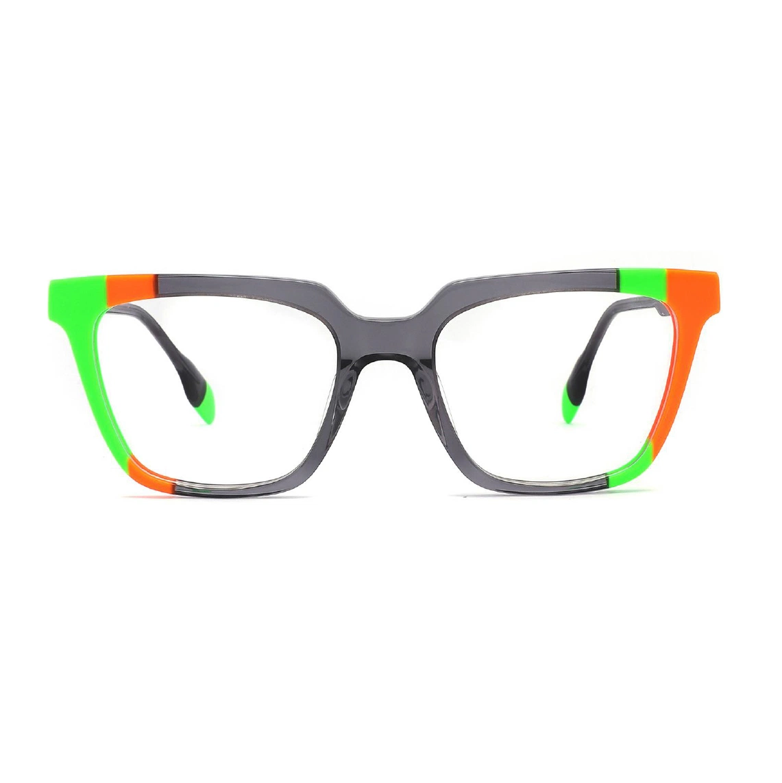 Square Lamination Acetate Colorful Eyewear Glasses Unique Designer Spectacle Optical Frame