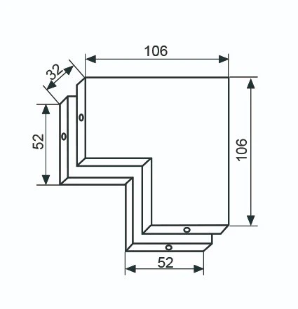 Best Selling ODM Glass Door Accessoriees Commercial Use High Safety Stainless Steel Lock Patch Fitting