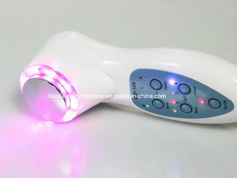 Ultrasonidos de 7 LED luces fotón Sonic el levantamiento de la Piel Cuidado de la cara de apretar el limpiador removedor de manchas arrugas acné belleza facial masajeador