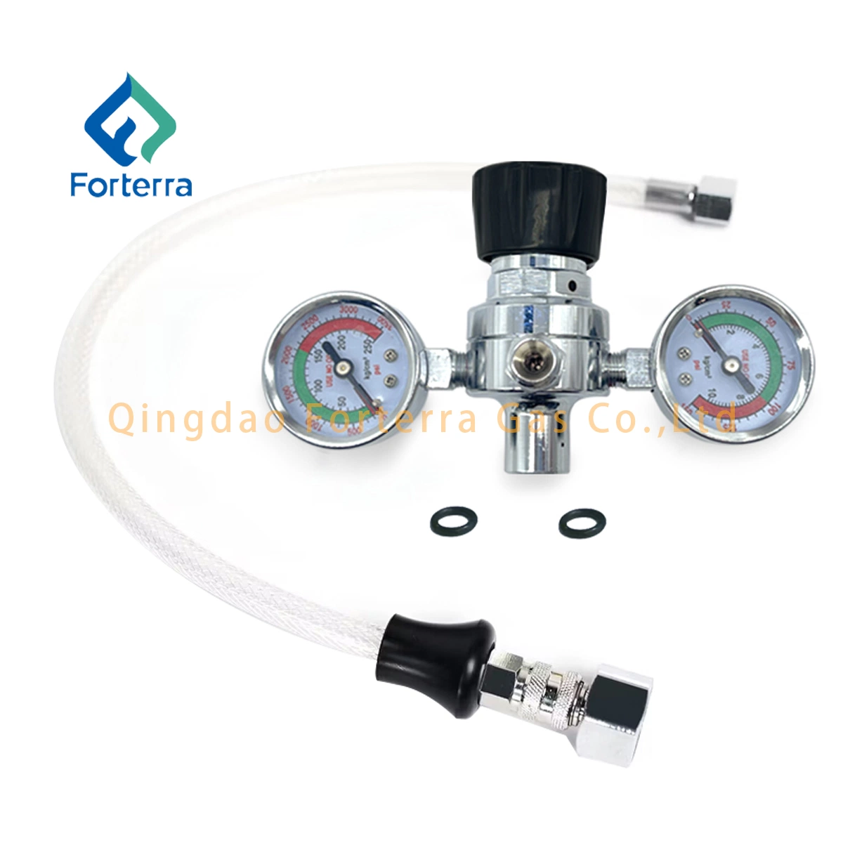 580g Cream Charger Pressure Reducing Valve Pressure Regulator with Hose Line and Adapter