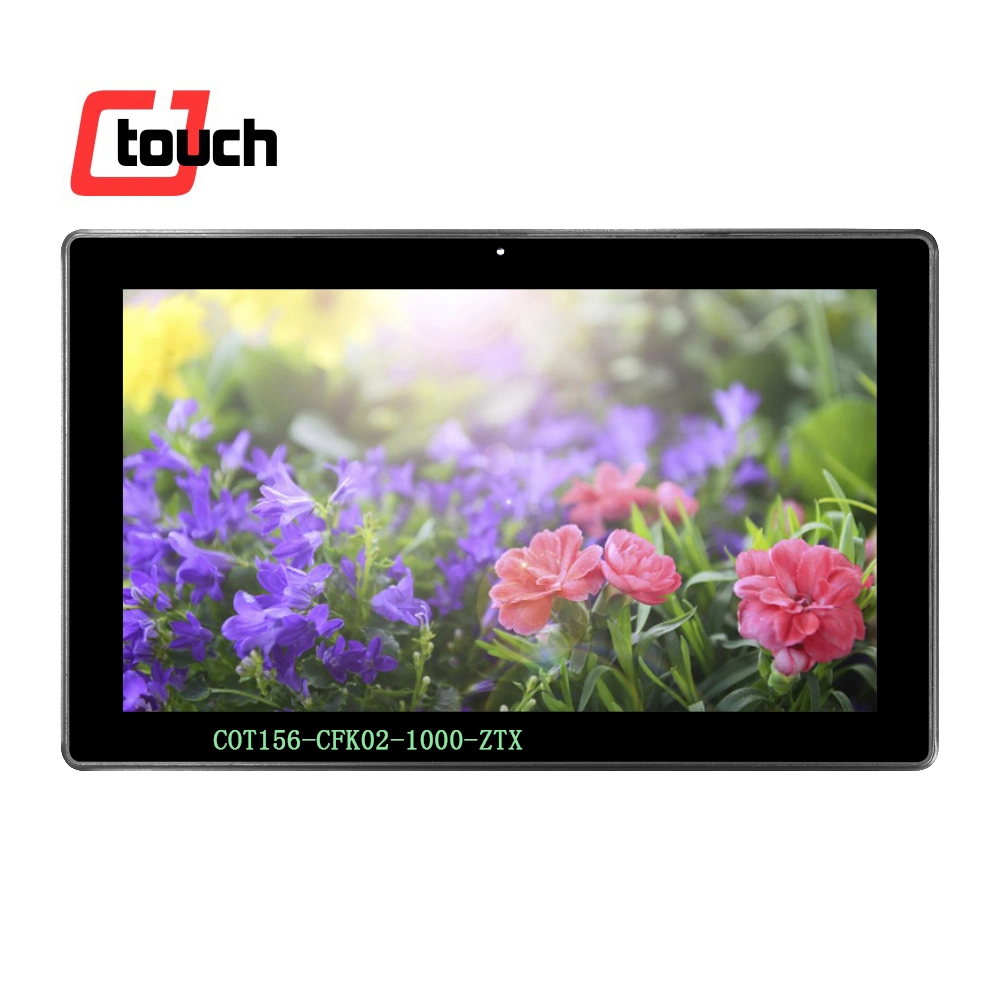 Cjtouch High Brightness 15.6 Inch Capavitive Touch Screen Monitor 1000 Nits TFT Kiosk LCD Display Waterproof Openframe