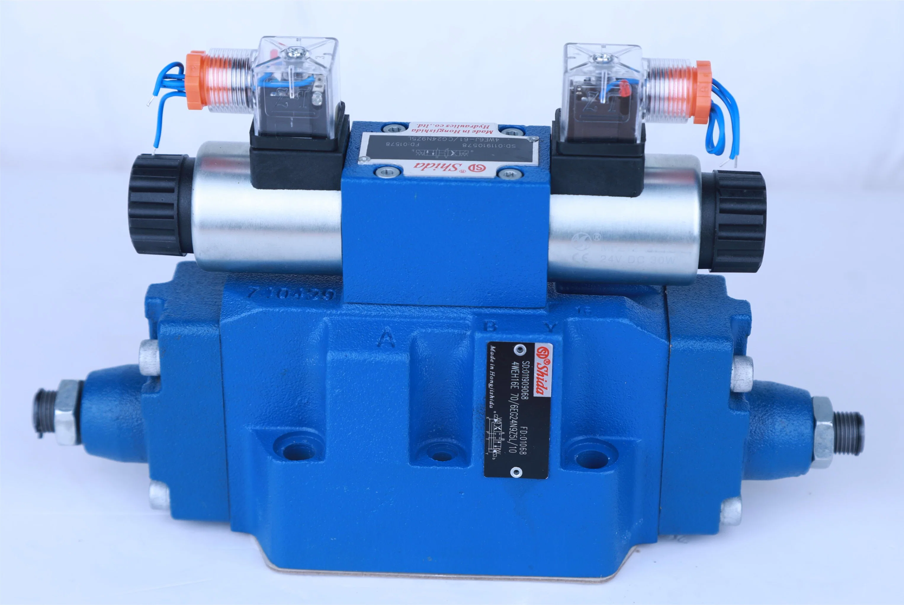 Hot Sales Hydraulic Valve Directional Control Valve Electro-Hydraulic Reversing Valve 4weh 22 H70 From Hongji Shida