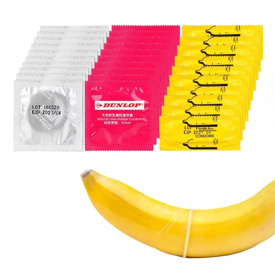 Ultra-Thin Latex Flavor Male Square Condom in Box Packing