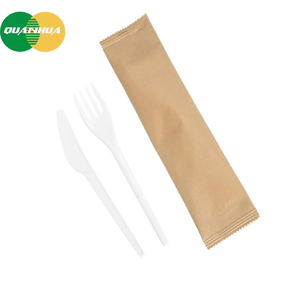 Biodegradable Cutlery Knife Fork Spoon Plastic Alternative Cpla Tableware