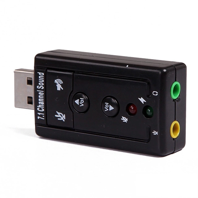 USB 2.0 Adaptador de sonido 7.1 canales virtuales Simulación 3D